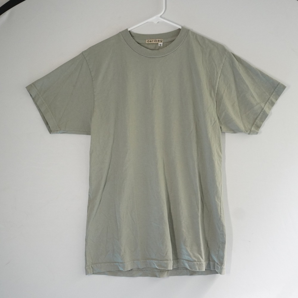 Dertbag Olive Green Cotton T-Shirt Basic Everyday‎ Tee Mens Size S
